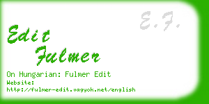 edit fulmer business card